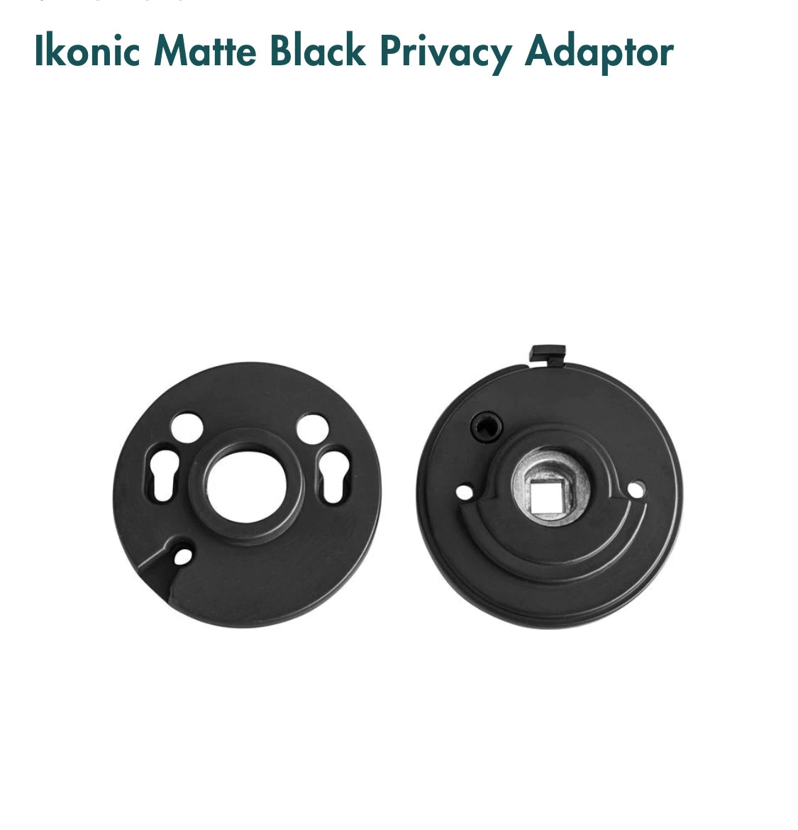 Ikonic Matte Black Privacy Adaptor