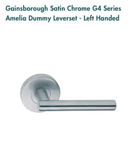 Gainsborough Satin Chrome G4 Series Amelia Dummy Leverset - Left Handed