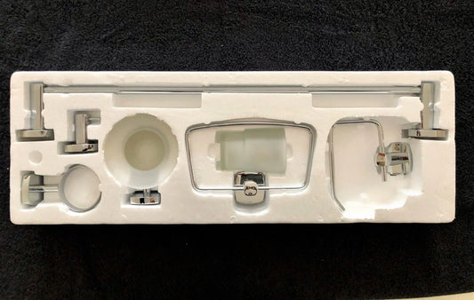 6pcs Chrome Phoenix Bathroom Accessory Set,Towel Rail,Toilet Roll Holder & more