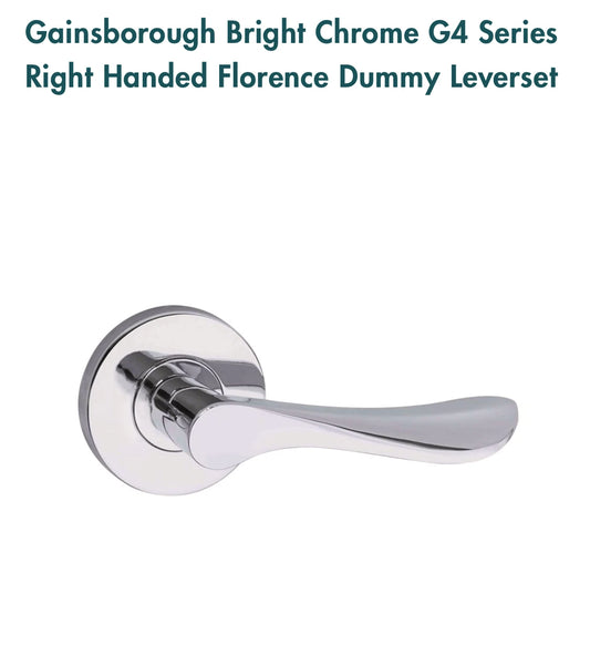 Gainsborough Bright Chrome G4 Series Right Handed Florence Dummy Leverset