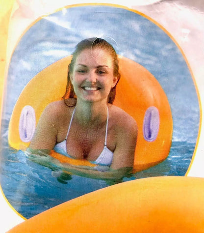 New Intex Neon Frost Inflatable Pool Swim Float Tube Ring Pink Orange or Green