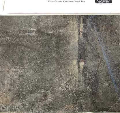 WALL TILES  JOHNSON CERAMIC GLOSS  30 x 40cm Sorrento Charcoal 12 Tiles per Box