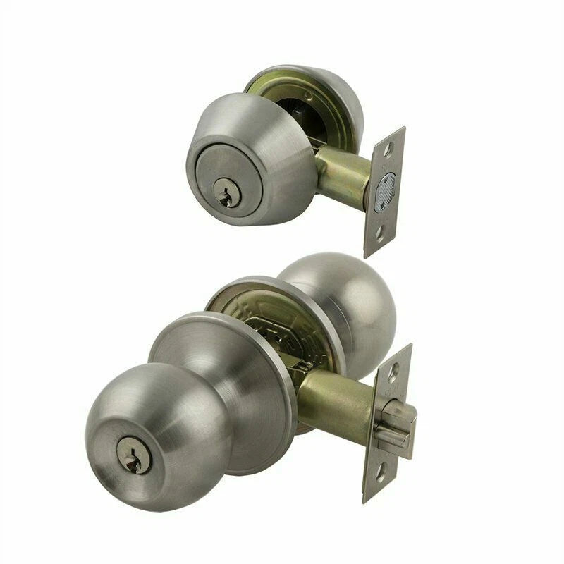 Ikonic Polished Brass Entrance set Door Knob