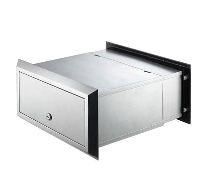 Sandleford 350mm Polished Aluminium Rear Opening Brick Insert Letterbox A4 Mail