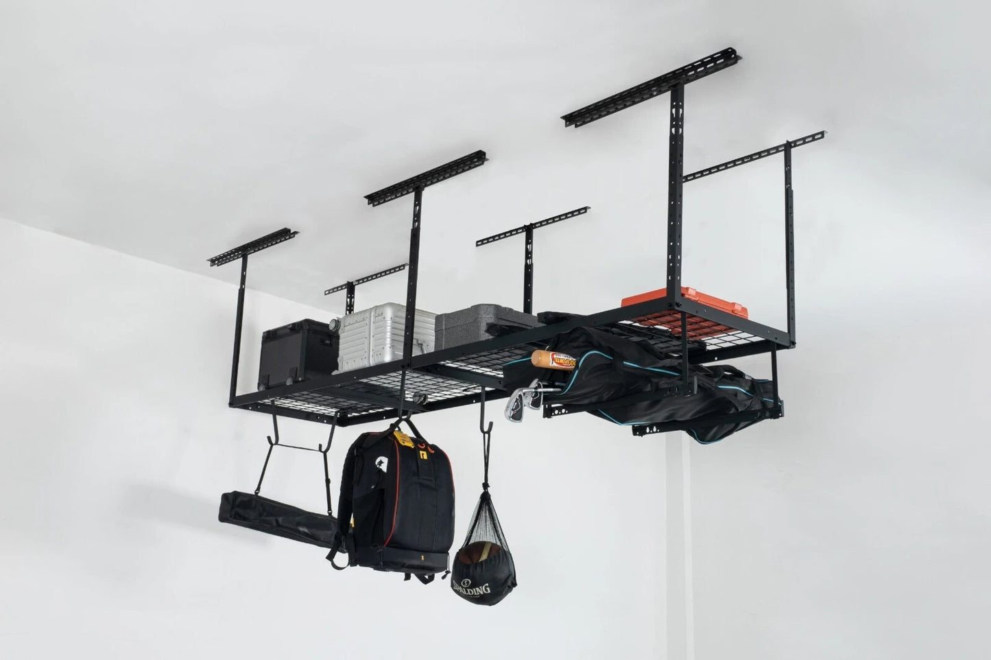 GARAGE OVERHEAD STORAGE RACK MULTIPLE CONFIGURATIONS HOLDS UP TO 340kgs EASY DYI