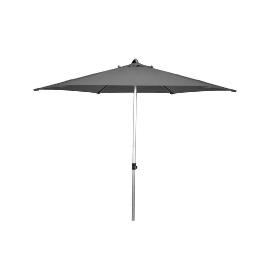Coolaroo 2.7m Chelsea Outdoor Round Market Umbrella Aluminium Frame -Charcoal
