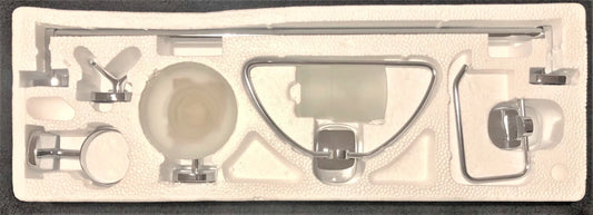 10 x 6Pce Ursa Bathroom set-Towel rail, hook roll &soap holder & more