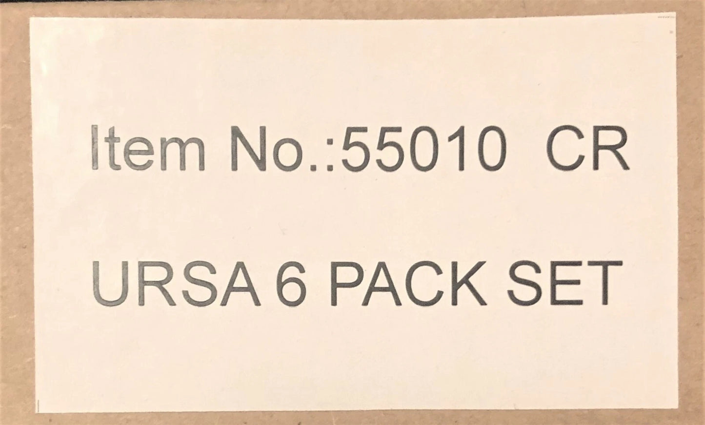 10 x 6Pce Ursa Bathroom set-Towel rail, hook roll &soap holder & more