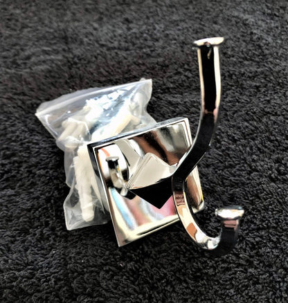 6pcs Chrome LYRA Bathroom Accessories Set,Towel Rail,Toilet Roll Holder &more