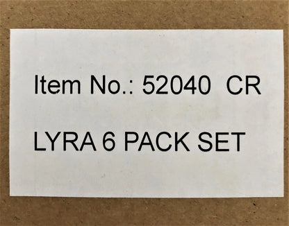 6pcs Chrome LYRA Bathroom Accessories Set,Towel Rail,Toilet Roll Holder &more