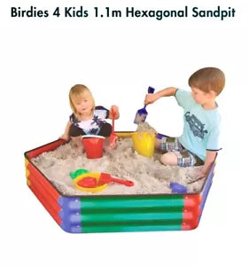 Sandpit for kids 1.1m Hexagonal Outdoor playtime